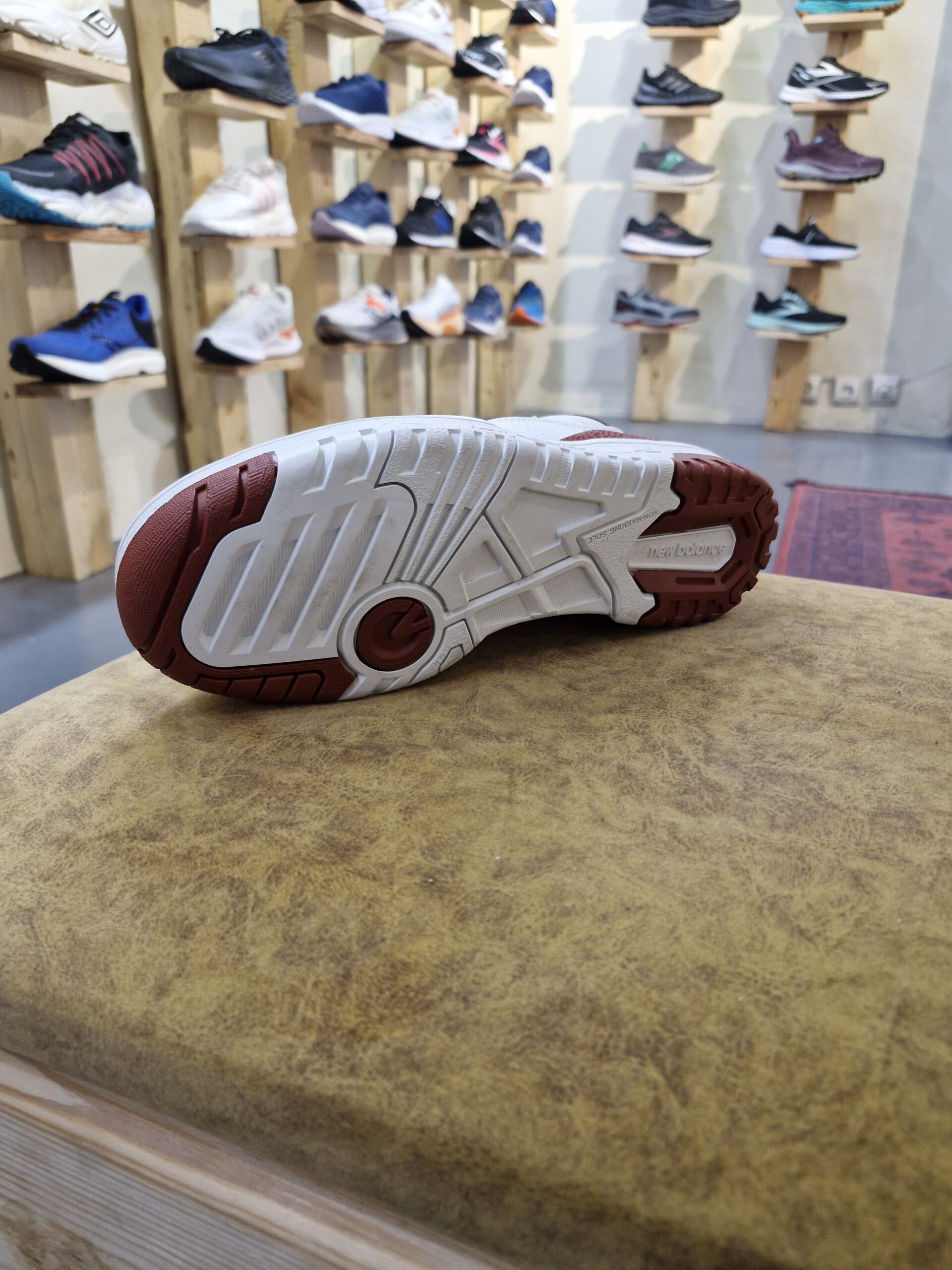 New Balance 550 Bbw550Br White Violet New Balance 550 BBW550BR White Brick Red Back View scaled