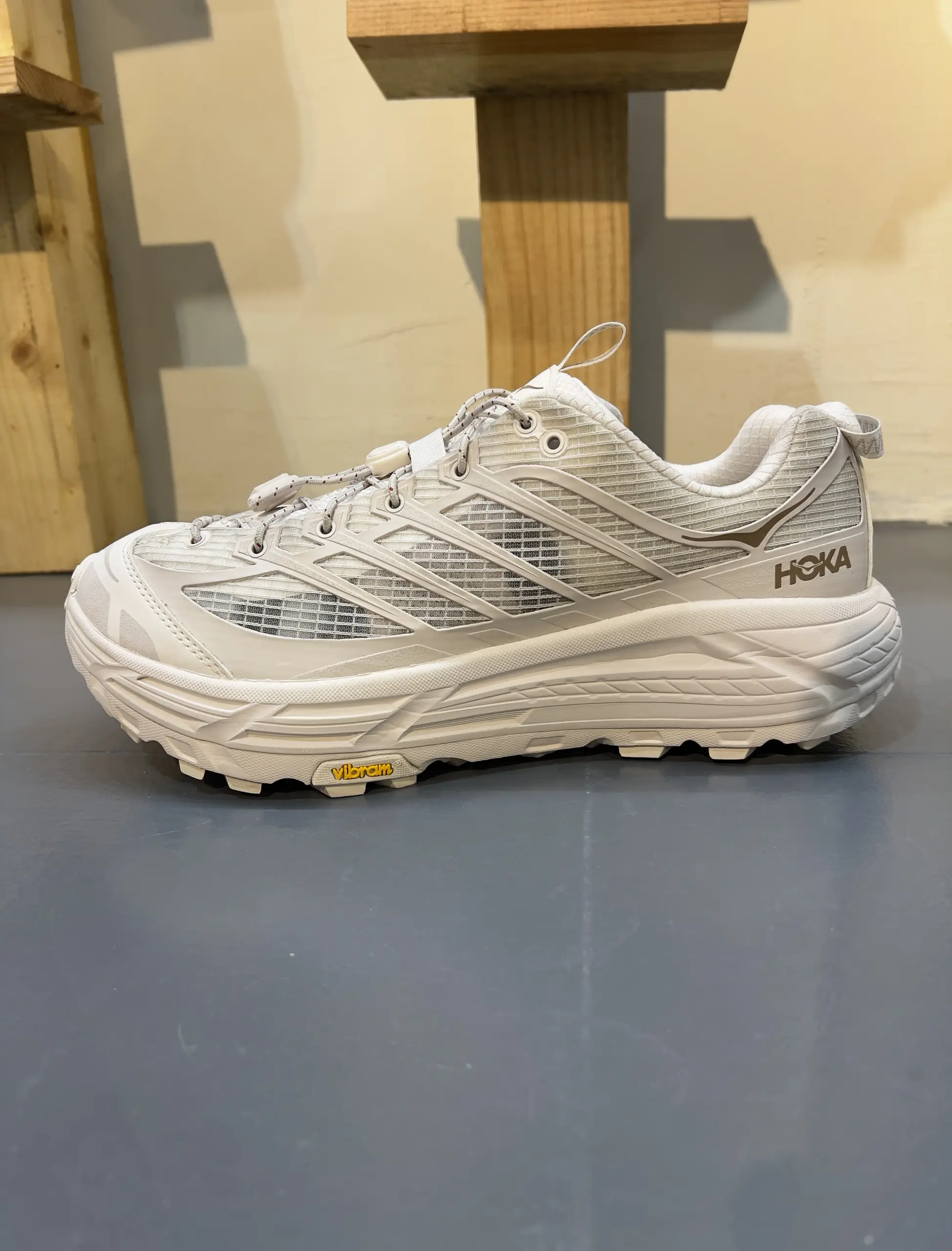 hoka-mafate-three-2-grid-rose-cream-stucco-1173332-rcc-lateral-view hoka mafate three 2 grid rose cream stucco 1173332 rcc lateral view